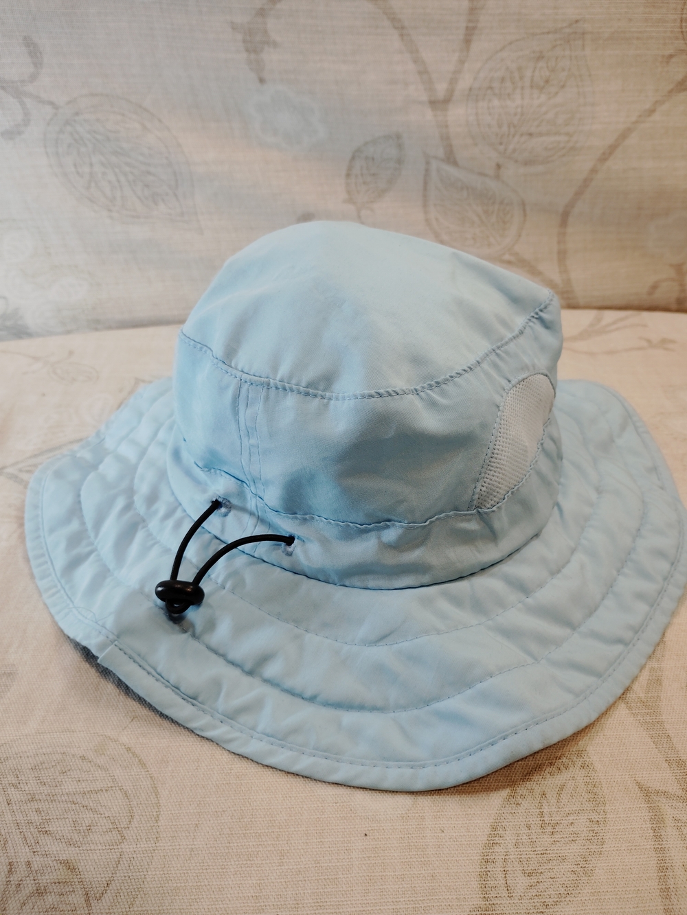 Light Blue Outdoor Bucket Hat with Adjustable Chin Cord